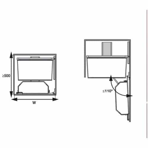 Lắp đặt bộ kệ đựng thực phẩm 3 tầng 600/800mm TANDEM PANTRY Hafele 545.94.650