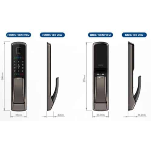 Lắp đặt Khóa cửa điện tử Hafele EL9500-TCS 912.05.353