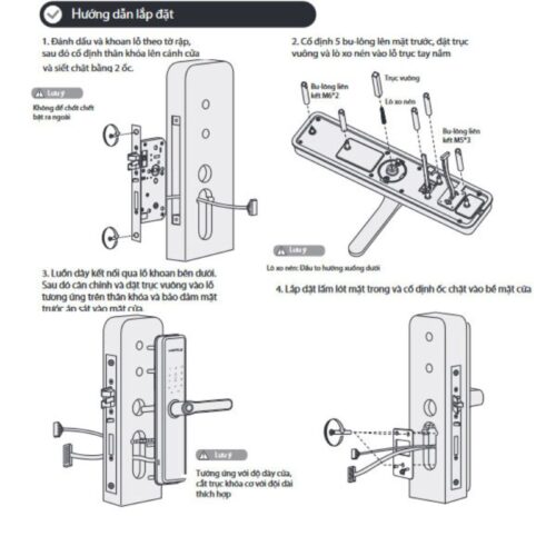 Lắp đặt Khóa điện tử Hafele DL7601 912.20.231