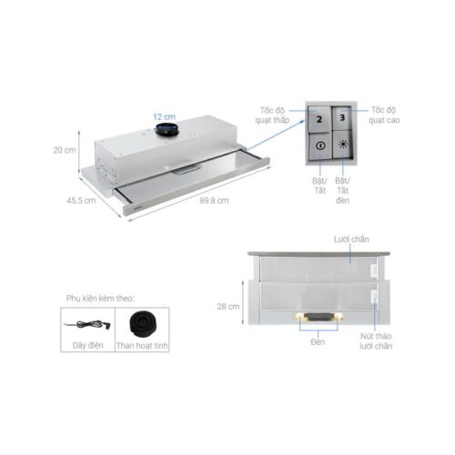 Ảnh Máy hút mùi Hafele HH-TI90D 539.81.085