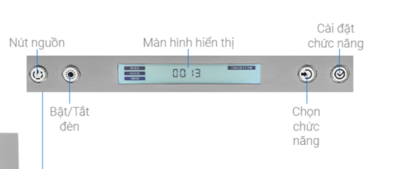 Bảng điều khiển của Máy hút mùi Hafele HH-WI90B