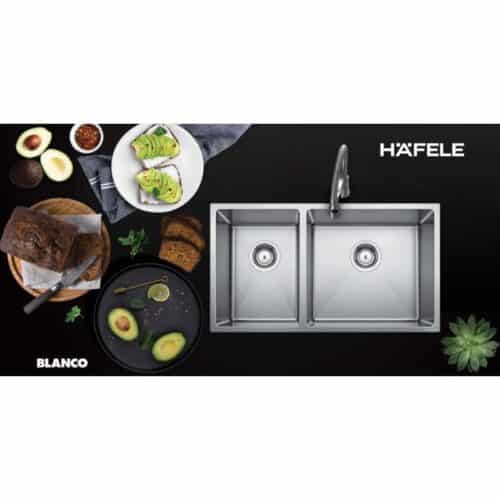 Chậu rửa bát Hafele Blanco Quatrus R15 285/435-IU 570.27.160