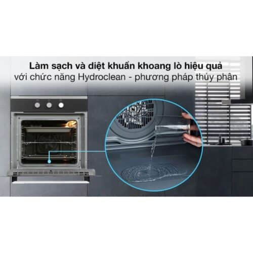 Lò nướng âm tủ Hafele HO-K60B 534.05.581 6 Làm sạch bằng phương pháp thủy phân