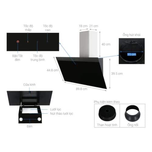 Máy hút mùi Hafele HH-WVG90C 533.89.013 7 Thông số Máy hút mùi gắn tường Hafele HH-WVG90C 533.89.013