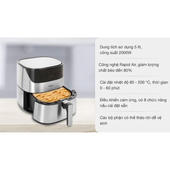 Tính năng nồi chiên không dầu 5L Hafele AF-T5A 535.43.712