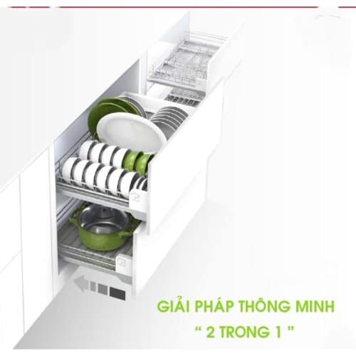 Tính năng rổ bát đĩa cho ngăn kéo trên Hafele 545.14.929