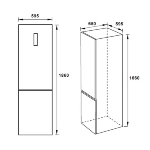 Tủ lạnh đơn ngăn đá dưới Hafele H-BF234 534.14.230 (2)