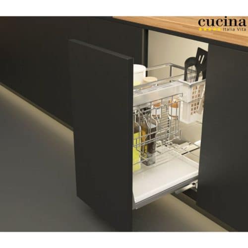 Ảnh bộ rổ dao thớt, chai lọ SONATA Cucina 549.20.011 Inox 304