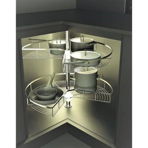 Ảnh bộ rổ góc xoay 270 độ MEZZO Cucina 548.37.210 mạ chrome