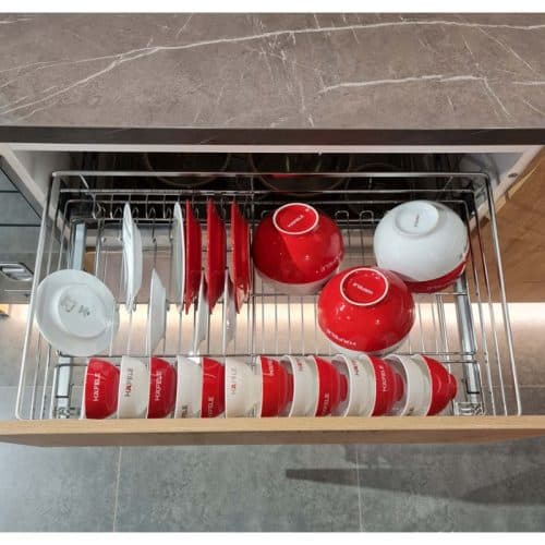 Ảnh thực tế bộ rổ chén đĩa CAPPELLA Cucina 549.08.205 mạ chrome