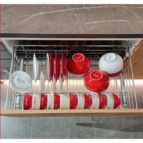 Ảnh thực tế bộ rổ chén đĩa CAPPELLA Cucina 549.08.207 mạ chrome