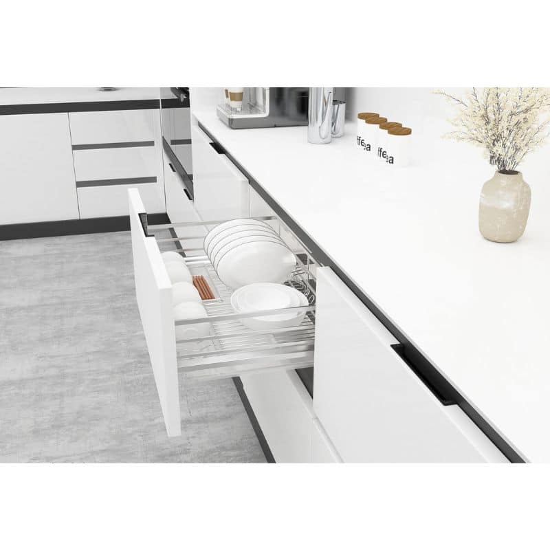 Ảnh thực tế bộ rổ chén đĩa CUCINA CAPPELLA 549.08.144 600mm Inox 304 Ảnh thực tế bộ rổ chén đĩa CUCINA CAPPELLA 549.08.144 600mm Inox 304