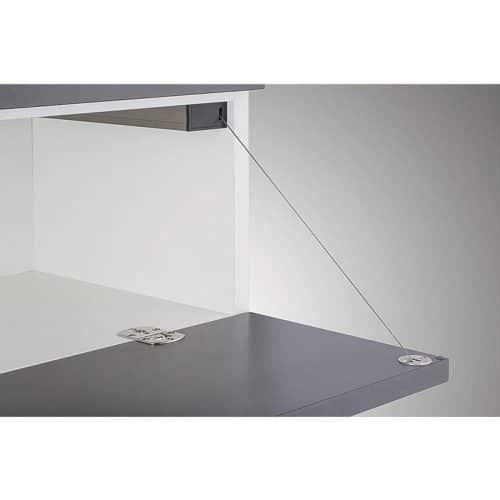 Ảnh thực tế phụ kiện cáp đỡ mặt trước với Bas điều chỉnh Hafele 365.46.050