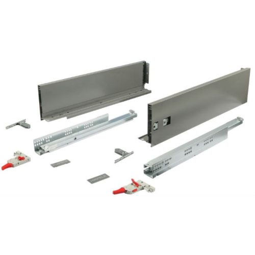 Ảnh thực tế ray hộp Hafele 552.49.335 Alto-S H120 mm màu xám đậm