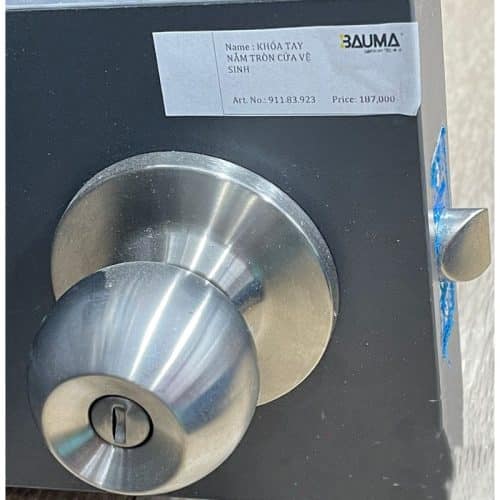 Ảnh thực tế khóa tay nắm tròn Bauma 911.83.923