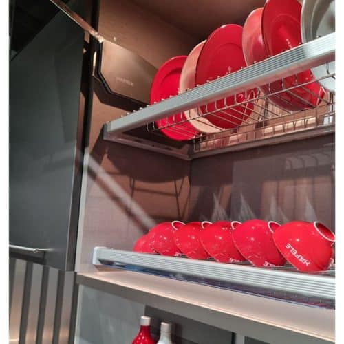 Ảnh thực tế rổ chén đĩa có khung PRESTO Cucina 544.40.008 Inox 304