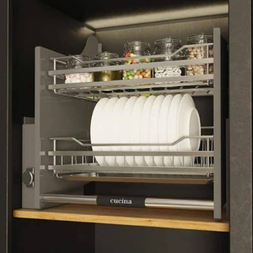 Rổ chén đĩa di động lướt dẹt LENTO Cucina 504.76.017 Inox 304 3 Ảnh thực tế rổ chén đĩa di động lướt dẹt LENTO Cucina 504.76.017 Inox 304