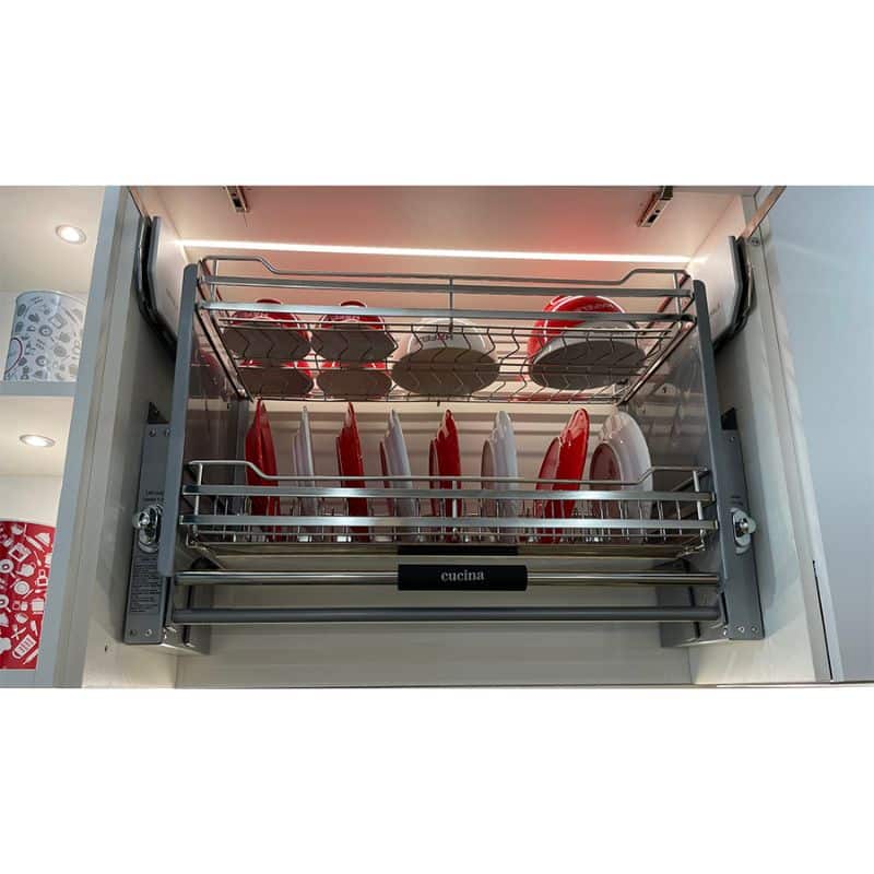 Ảnh thực tế rổ chén đĩa di động lướt dẹt LENTO Cucina 504.76.018 Inox 304 Ảnh thực tế rổ chén đĩa di động lướt dẹt LENTO Cucina 504.76.018 Inox 304