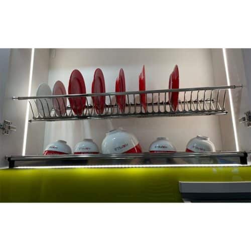 Ảnh thực tế rổ chén đĩa không khung PRESTO Hafele Cucina 544.40.027 Inox 304