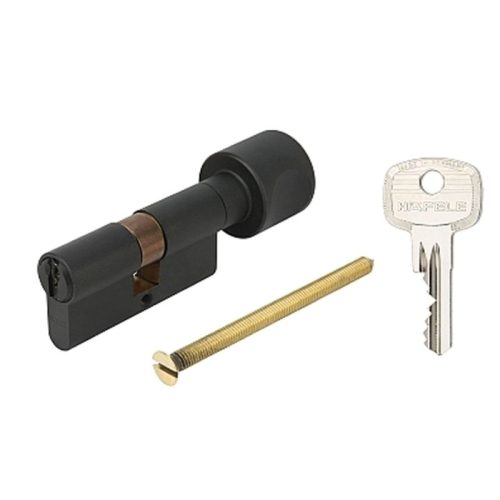 Ảnh thực tế ruột khóa 1 đầu chìa 1 đầu vặn Hafele 916.08.424, 71mm Đồng thau