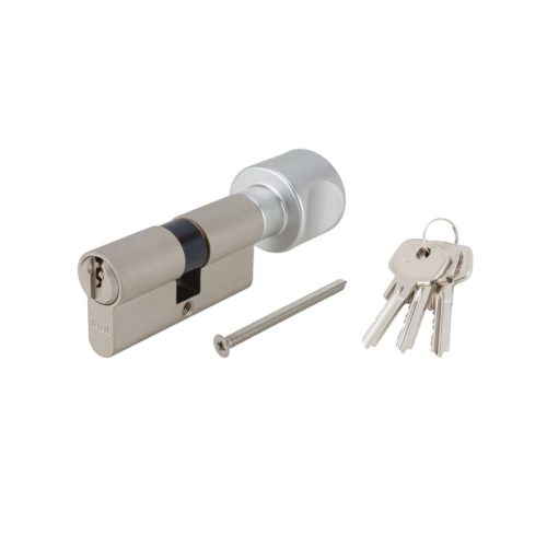 Ảnh thực tế ruột khóa 1 đầu chìa 1 đầu vặn Hafele 916.08.505, 91mm Đồng thau