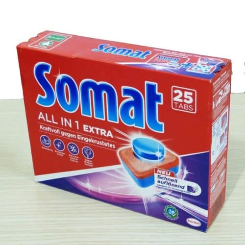 Bao bì Viên rửa bát Somat All in 1 Extra 25 viên