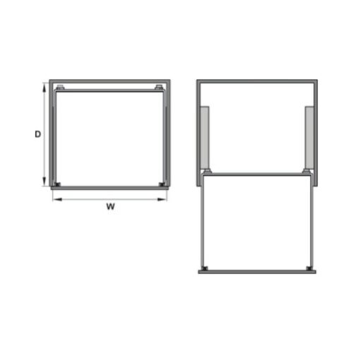 Thiết kế của Bộ rổ chén đĩa CAPPELLA Cucina 549.08.007 Inox 304