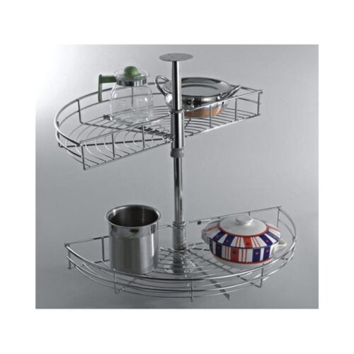 Bộ rổ góc xoay 180 độ MEZZO Cucina 548.37.200 mạ chrome