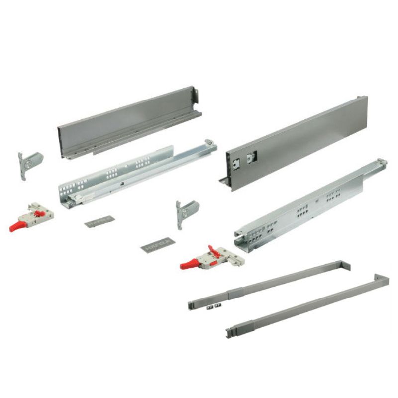 Cấu tạo ray hộp Hafele 552.55.316 Alto-S H80 mm màu xám đậm Cấu tạo ray hộp Hafele 552.55.316 Alto-S H80 mm màu xám đậm