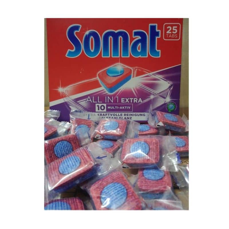 Hộp viên rửa Somat 25 viên của Đức dành cho máy rửa bát Hộp viên rửa Somat 25 viên của Đức dành cho máy rửa bát