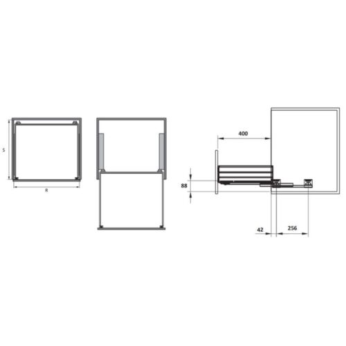 Bộ rổ xoong nồi CAPPELLA Cucina 549.08.224 mạ chrome