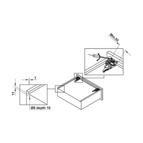 kich thuoc ray am epc evo hafele giam chan mo 3 4 433 32 503 2