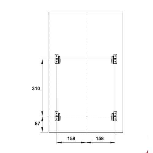 Kích thước thùng rác gắn cánh CUCINA VIOLA 503.48.504