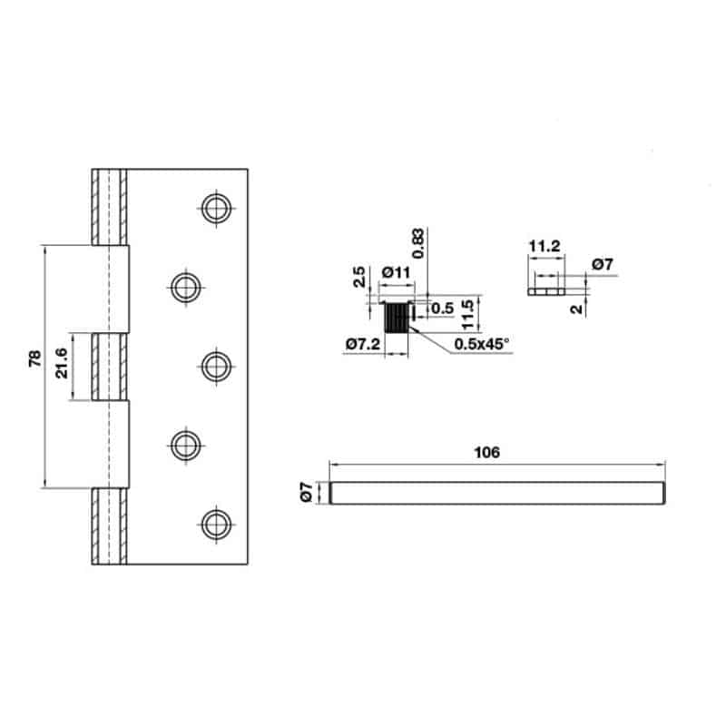 Lắp đặt bản lề lá Bauma 926.20.345 Lắp đặt bản lề lá Bauma 926.20.345