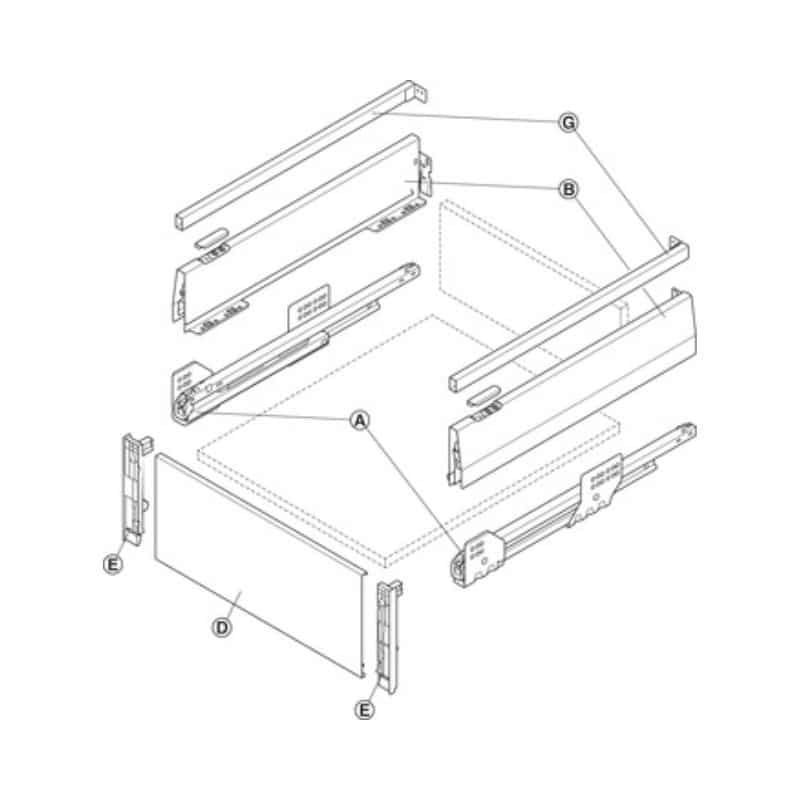 Lắp đặt Bộ ngăn kéo Hafele 513.46.325 Matrix Box P50 VIS 16/115/1200/500mm Lắp đặt Bộ ngăn kéo Hafele 513.46.325 Matrix Box P50 VIS 16/115/1200/500mm