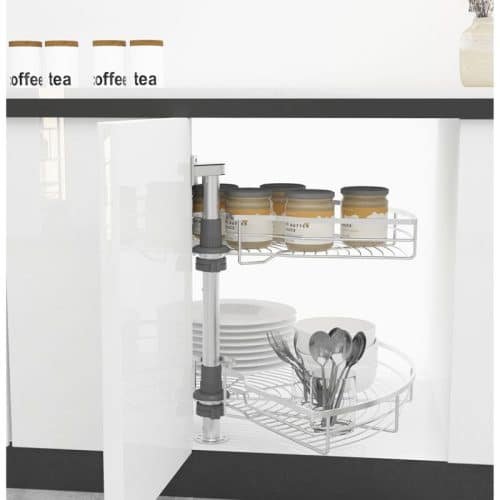 Bộ rổ góc xoay 180 độ MEZZO Cucina 548.37.200 mạ chrome 4 Lắp đặt bộ rổ góc xoay 180 độ MEZZO Cucina 548.37.200 mạ chrome