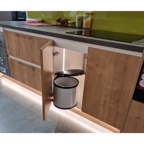 Lắp đặt thùng rác gắn cánh CUCINA VIOLA 502.24.002 8 lít