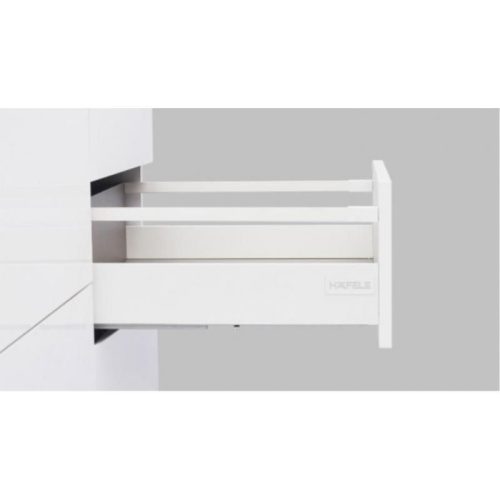 Mặt bên ray hộp Hafele 552.55.716 Alto-S H80 mm màu trắng mờ