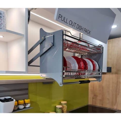 Mặt bên rổ chén đĩa di động CUCINA LENTO 504.76.135 700mm Inox 304/ Xám