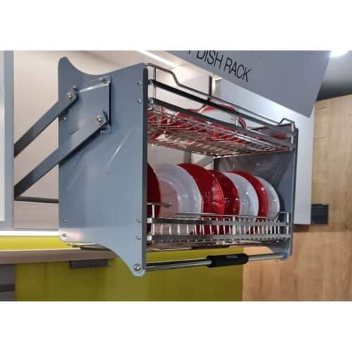 Mặt bên rổ chén đĩa di động lướt tròn LENTO Cucina 504.76.007 Inox 304