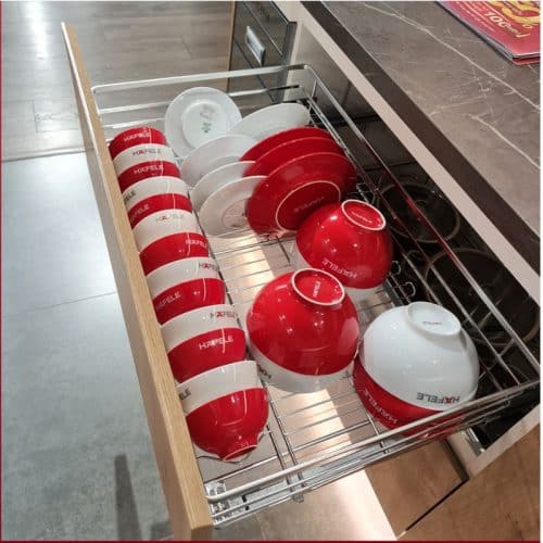 Giá kệ bát đĩa CUCINA CAPPELLA 549.08.148 900mm Inox 304 3 Mặt trên bộ rổ chén đĩa CUCINA CAPPELLA 549.08.148 900mm Inox 304