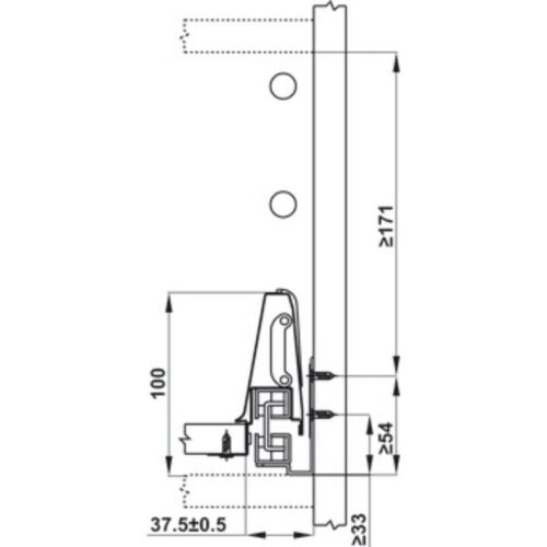Ray hộp kính Hafele 552.03.095 Alto giảm chấn màu xám H84xD500mm 3 Ray hộp kính Hafele 552.03.095 Alto giảm chấn màu xám H84xD500mm (1)