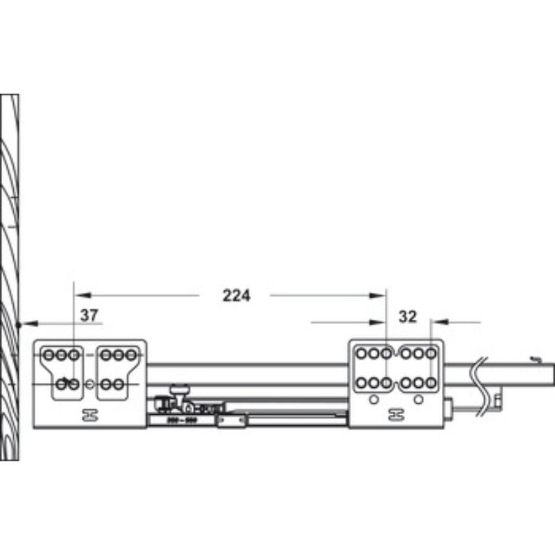 Ray hộp kính Hafele 552.03.095 Alto giảm chấn màu xám H84xD500mm (4) Ray hộp kính Hafele 552.03.095 Alto giảm chấn màu xám H84xD500mm (4)