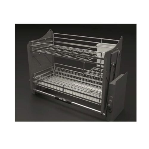 Rổ chén đĩa di động CUCINA LENTO 504.76.135 700mm Inox 304/ Xám