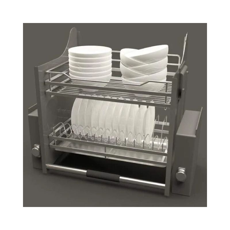 Rổ chén đĩa di động lướt dẹt LENTO Cucina Hafele 504.76.215 mạ chrome Rổ chén đĩa di động lướt dẹt LENTO Cucina Hafele 504.76.215 mạ chrome