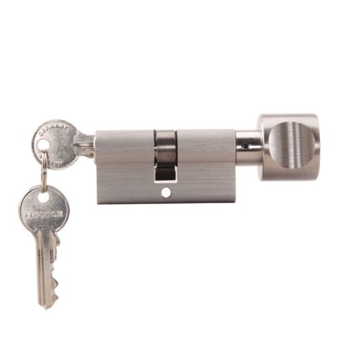 Ruột khóa 1 đầu chìa, 1 đầu vặn Hafele 916.96.305, 60mm Đồng thau