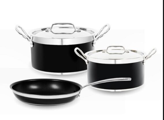 Cách sử dụng bếp gas Hafele 2 Bộ nồi chảo màu đen Hafele COOKWARE- BLACK 531.08.043