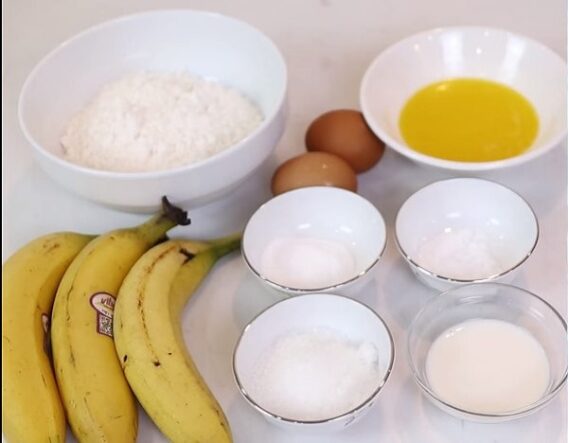 Cách làm bánh chuối nướng bằng nồi chiên không dầu