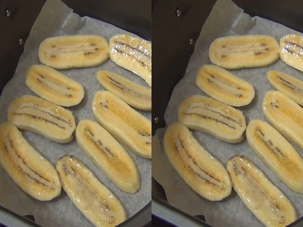 Chuối sấy bằng nồi chiên không dầu