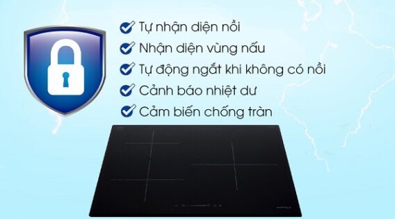 một số tính năng của bếp từ kết hợp hồng ngoại hafele